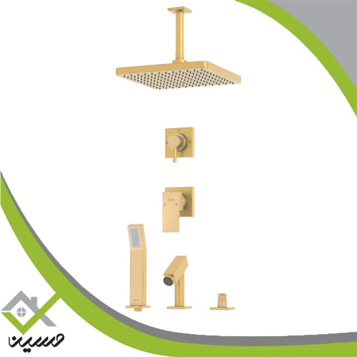 ملزومات دوش تیپ 5 لاکچری کلار مدل فلت کروم